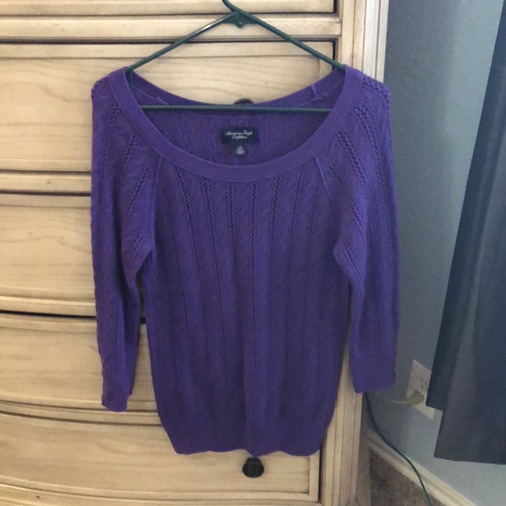 Purple knit American Eagle Sweater